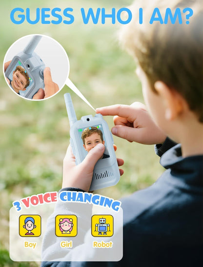 PROXN Video Walkie Talkies for Kids – Fun Two-Way Communication Toy with Video Calling Feature for Boys & Girls Ages 3–7 Years, Pink & Blue Color